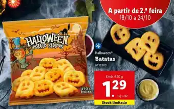 Lidl Batatas 450g promoção