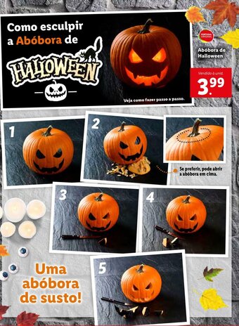 Lidl Abóbora de Halloween promoção