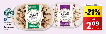 Lidl Bon Gelati Gelado Remoinho Cada emb. 900 ml promoção