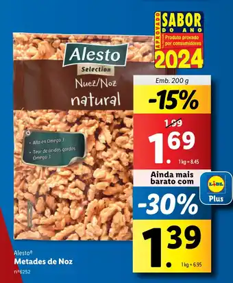Lidl Alesto Metades de Noz Emb. 200 g promoção