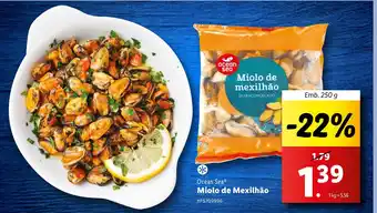 Lidl Ocean Sea Miolo de Mexilhão Emb. 250 g promoção