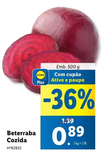 Lidl Beterraba Cozida Emb. 500 g promoção
