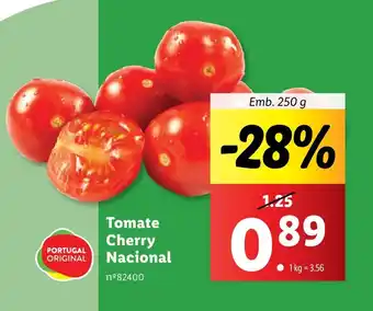 Lidl Tomate Cherry Nacional Emb. 250 g promoção