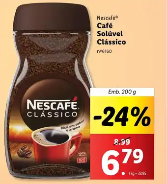 Lidl Nescafé Café Solúvel Clássico Emb. 200 g promoção