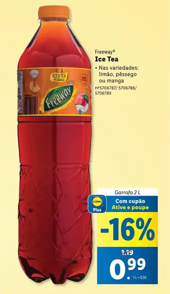 Lidl Freeway Ice Tea Garrafa 2 L promoção