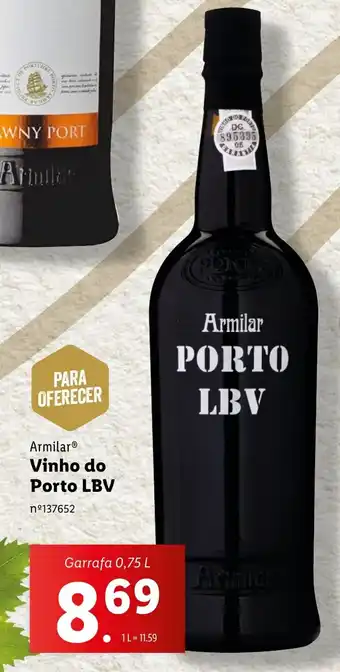 Lidl Armilar Vinho do Porto LBV promoção