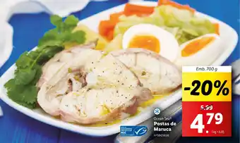 Lidl Ocean Sea Postas de Maruca Emb. 700 g promoção