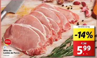 Lidl Bifes do Lombo de Porco Vendido ao kg promoção