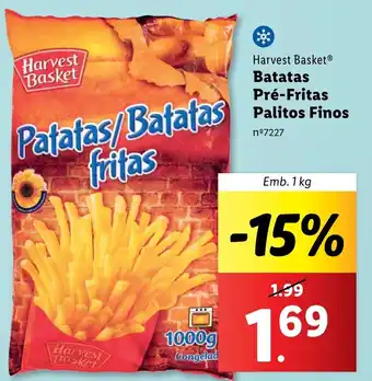 Harvest Basket Batatas Pré-Fritas Palitos Finos Emb. 1 kg