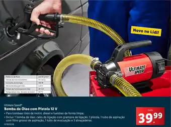 Lidl Ultimate Speed Bomba de Óleo com Pistola 12 V promoção