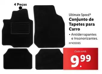 Ultimate Speed Conjunto de Tapetes para Carro