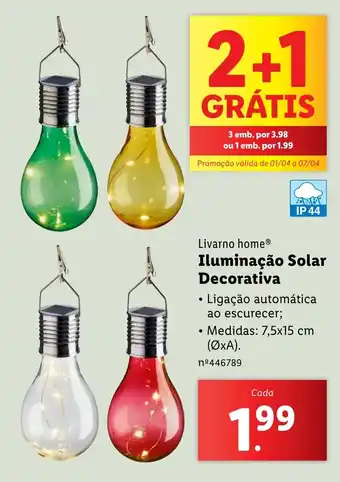 Lidl Livarno home Iluminação Solar Decorativa promoção