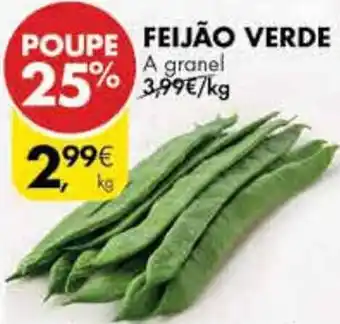 Pingo Doce FEIJÃO VERDE A granel promoção