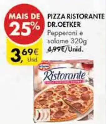 Pingo Doce PIZZA RISTORANTE DR. OETKER 320g promoção