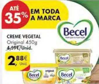 Pingo Doce CREME VEGETAL Original 450g promoção