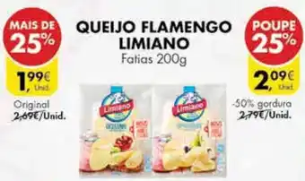 Pingo Doce QUEIJO FLAMENGO LIMIANO Fatias 200g original promoção