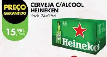 Pingo Doce CERVEJA C/ÁLCOOL HEINEKEN Pack 24x25cl promoção