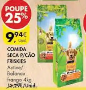 Pingo Doce COMIDA SECA P/CÃO FRISKIES 4kg promoção