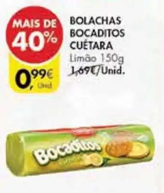 Pingo Doce BOLACHAS BOCADITOS CUETARA Limão 150g promoção