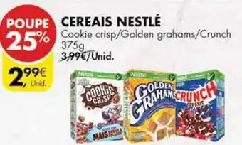 Pingo Doce CEREAIS NESTLÉ 375g promoção