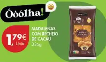 Pingo Doce MADALENAS COM RECHEIO DE CACAU 336g promoção