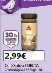 Auchan Delta - café solúvel promoção