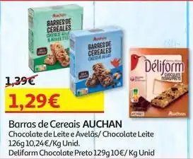 Auchan Auchan - barras de cereais promoção