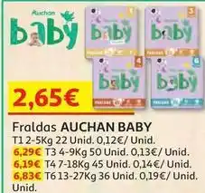 Auchan Auchan baby - fraldas promoção