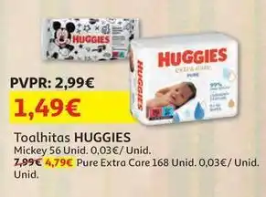 Auchan Huggies - toalhitas promoção