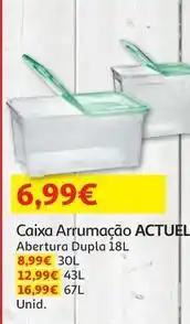 Auchan Actuel - caixa arrumação promoção