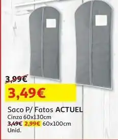 Auchan Actuel - saco para fatos promoção