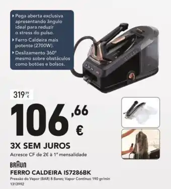 BRAUN FERRO CALDEIRA IS7286BK