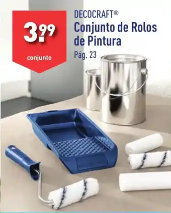 ALDI DECOCRAFT Conjunto de Rolos de Pintura promoção