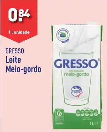 ALDI GRESSO Leite Meio-gordo 1 l unidade promoção