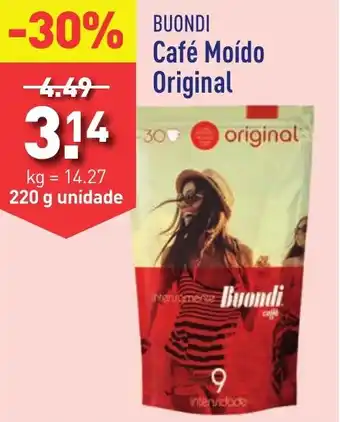 ALDI BUONDI Café Moído Original 220g promoção