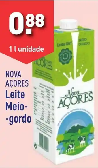ALDI NOVA AÇORES Leite Meio- -gordo 1 l unidade promoção