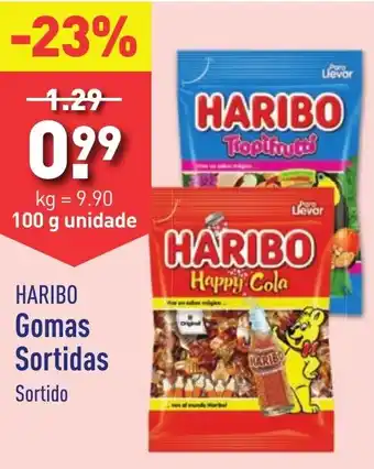 ALDI HARIBO Gomas Sortidas Sortido 100g promoção