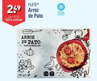 ALDI FLETE Arroz de Pato 300g promoção