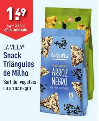 ALDI LA VILLA Snack Triângulos de Milho 60g promoção