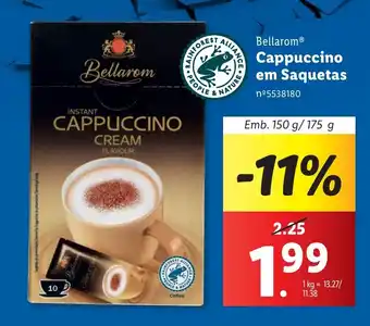 Lidl Bellarom Cappuccino em Saquetas emb; 150g/175g promoção