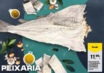 Continente BACALHAU DE 1º DA NORUEGA ASA BRANCA CONTINENTE SALGADO SECO INTEIRO promoção