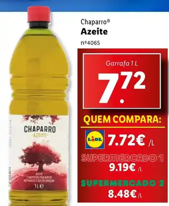 Lidl Chaparro Azeite Garrafa 1L promoção
