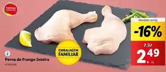 Lidl Perna de Frango Inteira Vendido ao kg promoção