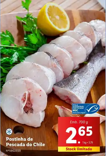 Lidl Postinha de Pescada do Chile Emb. 700 g promoção