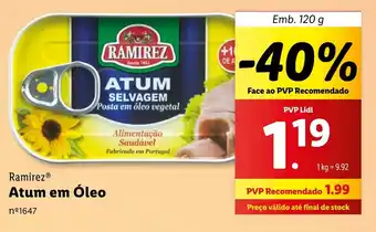 Ramirez Atum em Óleo Emb. 120 g