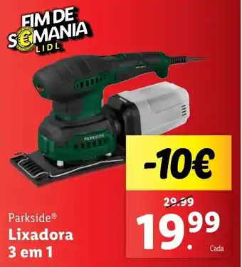 Lidl Parkside Lixadora 3 em 1 promoção