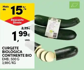 CURGETE BIOLÓGICA CONTINENTE BIO EMB.: 500 G