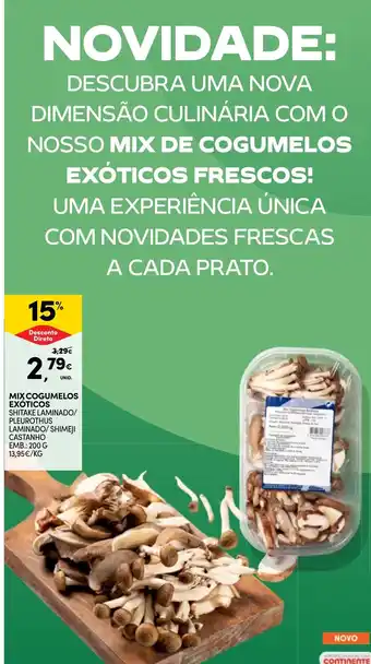 Continente MIX COGUMELOS EXÓTICOS promoção