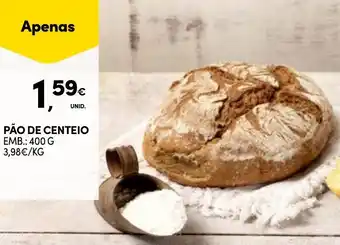 Continente PÃO DE CENTEIO EMB.: 400 G promoção