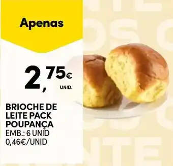 Continente BRIOCHE DE LEITE PACK POUPANÇA EMB.: 6 UNID promoção